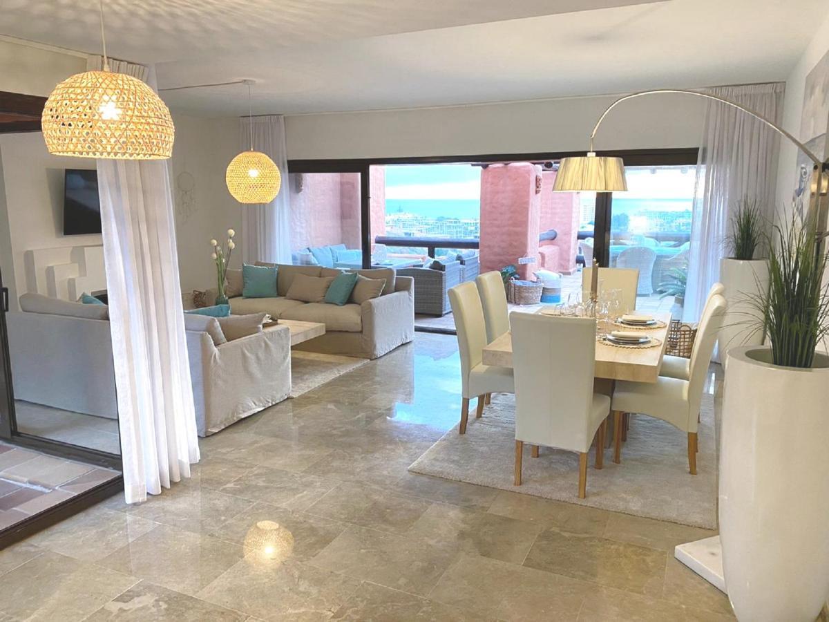 15 First Line Penthouse With Wonderful Seaview Near Duquesa Golf Manilva Andalucia Apartment Exterior photo